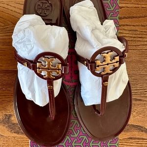 SOLD!!! Tory Burch Mini Miller Jelly Sandal in Bordeaux